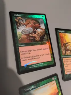 Whip Silk,Wallop,Tranquility MTG 3 Card. Invasion. Foil. Old Vintage Border. - Image 3