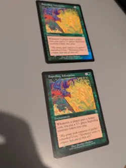 Saproling Infestation x2 MTG 2 Card. Invasion. Foil. Old Vintage Border. - Image 1