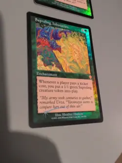 Saproling Infestation x2 MTG 2 Card. Invasion. Foil. Old Vintage Border. - Image 2