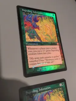 Saproling Infestation x2 MTG 2 Card. Invasion. Foil. Old Vintage Border. - Image 5