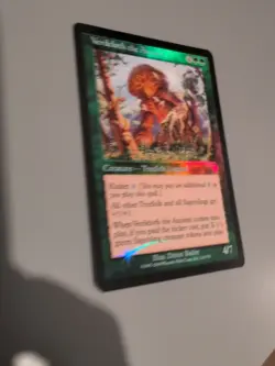 Verdeloth the Ancient. Treefolk legend MTG Card. Invasion. Foil. Old Vintage - Image 4