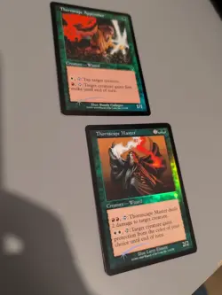 Thornscape Apprentice & MAster MTG 2 Card. Invasion. Foil. Old Vintage Border. - Image 1