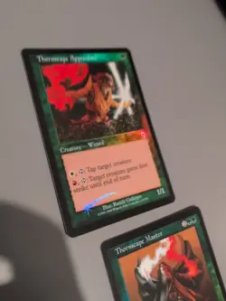 Thornscape Apprentice & MAster MTG 2 Card. Invasion. Foil. Old Vintage Border. - Image 4