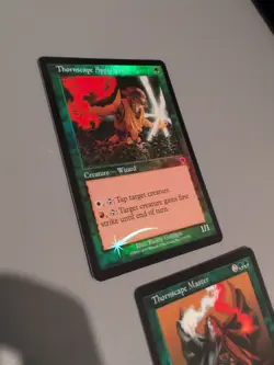 Thornscape Apprentice & MAster MTG 2 Card. Invasion. Foil. Old Vintage Border. - Image 5