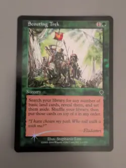 Scouting Trek. Sorcery MTG Card. Invasion. Foil. Old Vintage Border. - Image 4