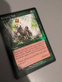 Scouting Trek. Sorcery MTG Card. Invasion. Foil. Old Vintage Border. - Image 5