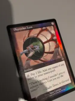 Phyrexian Lens. Artifact. MTG Card. Invasion. Foil. Old Vintage Border. - Image 4