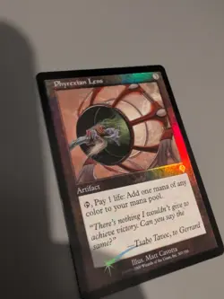 Phyrexian Lens. Artifact. MTG Card. Invasion. Foil. Old Vintage Border. - Image 5