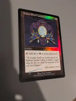 Drake-Skull Cameo. Artifact MTG Card. Invasion. Foil. Old Vintage Border. - Image 1