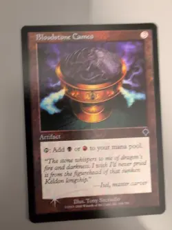 Bloodstone Cameo Artifact MTG Card. Invasion. Foil. Old Vintage Border. - Image 2