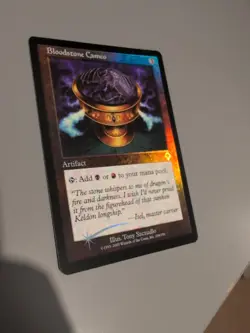 Bloodstone Cameo Artifact MTG Card. Invasion. Foil. Old Vintage Border. - Image 3