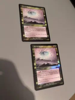 Meteor Storm x2 Enchantment MTG 2 Card. Invasion. Foil. Old Vintage Border. - Image 1