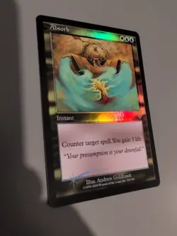 Absorb. Instant Rare MTG Card. Invasion. Foil. Old Vintage Border. - Image 1