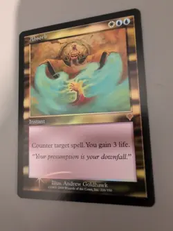 Absorb. Instant Rare MTG Card. Invasion. Foil. Old Vintage Border. - Image 5