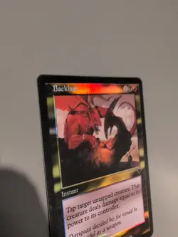 Backlash. Instant MTG Card. Invasion. Foil. Old Vintage Border. - Image 4