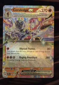 Pokemon TCG Ceruledge ex Surging Sparks 036/191 Holo Double Rare - Image 1