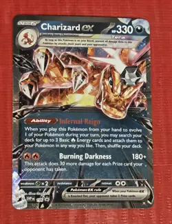 Pokemon TCG SV Promos #196 Charizard ex NM - Image 1