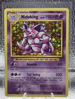 Pokemon Nidoking Holo Rare TCG Card 45/108 XY Evolutions - Image 1