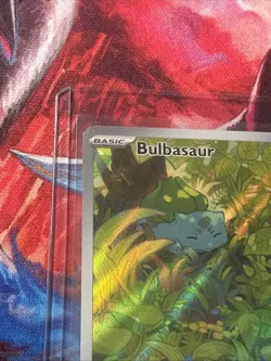 Pokemon TCG Bulbasaur Illustration Rare Scarlet Violet Holo Card 166/165 SV 151 - Image 4