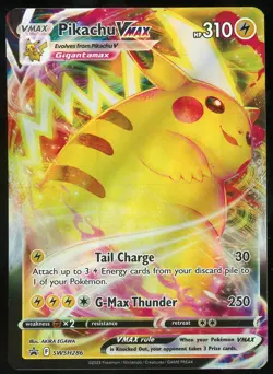 Pokemon TCG Pikachu VMAX Full Art Holo Promo Sword & Shield SWSH268 NM - Image 1