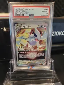 PSA 10 LUGIA VSTAR 211/195 FULL ART SECRET SILVER TEMPEST POKEMON 😍 - Image 1