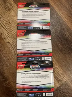 🔥BRAND NEW-Pokemon TCG Prismatic Evolutions Tech Sticker Collection-Set of 3🔥 - Image 2