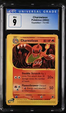 2002 Pokemon Expedition CHARMELEON 73/165 CGC MINT 9 - Image 1