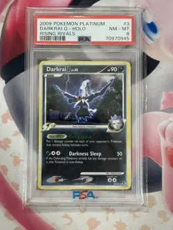 2009 Pokemon Platinum Rising Rivals Darkrai G Holo NM-MT 8 - Image 3