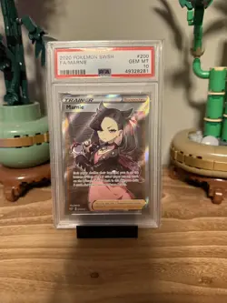 Pokemon TCG Sword & Shield Marnie Full Art Trainer 200/202 PSA 10 GEM MINT - Image 1