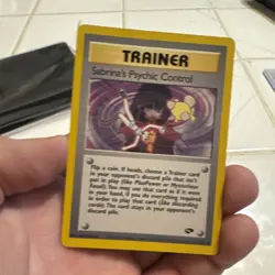 Pokemon Sabrina's Psychic Control 121/132 Gym Challenge Trainer Regular Uncommon - Image 1