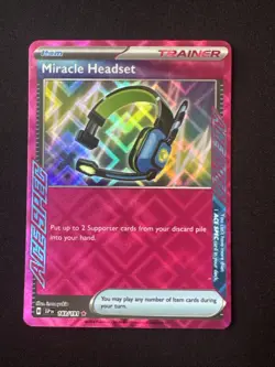 Miracle Headset 183/191 ACE Surging Sparks SSP -Near Mint- Pokemon TCG - Image 1