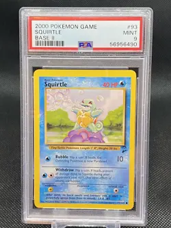 2000 Pokemon Game #93 - Squirtle - Mint - Base Set II 2 - PSA 9! - Image 1