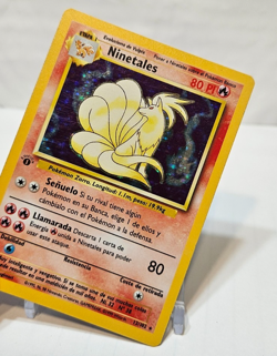 Ninetales 12/102 Holo Rare 1st Edition Base Set SPANISH Pokemon 7332 - Image 4