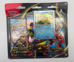 Pokemon Mega Evolution 3 Pack Blister Scarlet & Violet Sealed w/ Psyduck Promo - Image 2