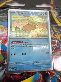 Pokemon Mega Evolution 3 Pack Blister Scarlet & Violet Sealed w/ Psyduck Promo - Image 5