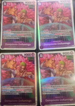 4x Donquixote Doflamingo OP10-071 SR (Full Playset) One Piece TCG English - Image 1