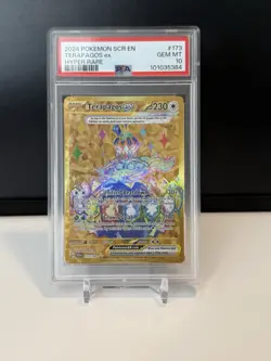 Pokemon TCG Terapagos EX Card 173/142 Stellar Crown Holo LP - Image 1