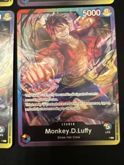 4 One Piece Monkey.D.Luffy Leader Cards PL NM - Image 5