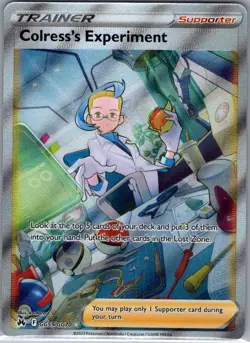 Colress's Experiment GG59/GG70 Crown Zenith: Galarian - Pokemon Card - NM - Image 1
