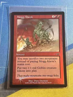 Magic the Gathering MTG Nemesis MOGG ALARM Foil - Image 1