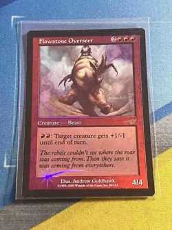 Magic the Gathering MTG Nemesis FLOWSTONE OVERSEER Foil - Image 1