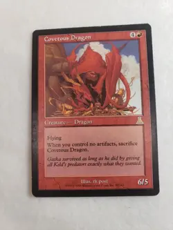 Covetous Dragon LP MTG Urza's Destiny Magic - Image 1