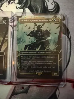 MTG Jin Sakai, Ghost Of Tsushima FOIL Secret Lair Drop Magic NM + Path to Exile - Image 2