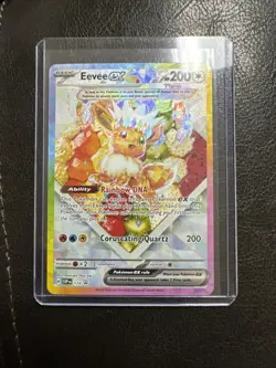 Pokemon Eevee EX 174 Prismatic Evolutions SPC Promo Card NM - Image 1