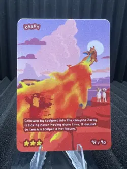 Zardy (Charizard) 97/90 - Set Hit Holo - Pokedoodles Set 1 Fan Art - Pokemon - Image 1