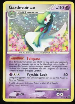 Pokemon TCG Gardevoir LV 55 Holo Rare 7/132 Diamond Pearl Secret Wonders MP/LP - Image 1