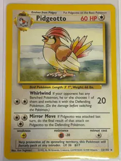 Pidgeotto #22 Pokemon Base Set NM - Image 1