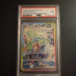 2025 Pokemon PRE EN Tetrapods Ex Special illustration Rare PSA 9 #169 - Image 1