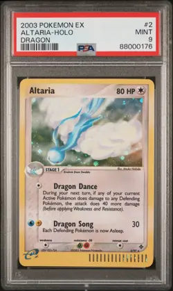 2003 Pokemon EX Dragon Altaria Holo 2/97 PSA 9 - Image 1