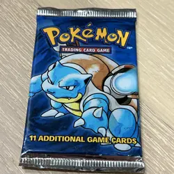 Heavy! Pokemon Base Set Booster Pack Blastoise Art 21.20 Grams! Sealed - Image 5